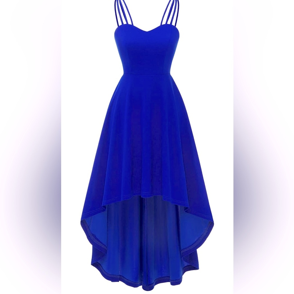 NWOT DRESSTELLS Hi-Low Spaghetti Strap Wedding/ Homecoming Dress for Teens, XL
